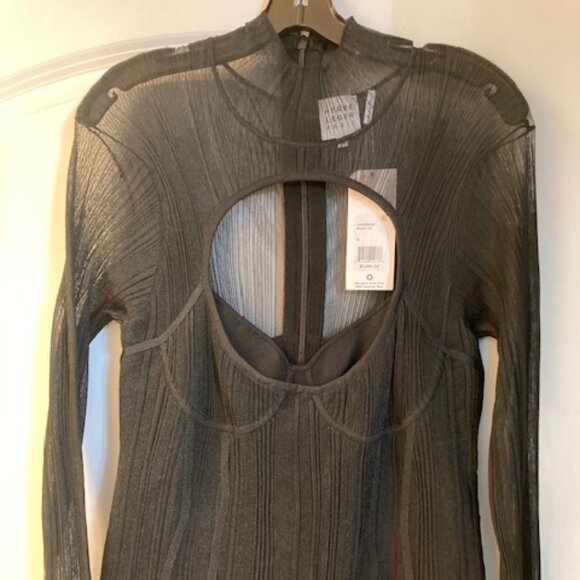 Herve Leger x Law Roach black mesh mini - Picture 3 of 6